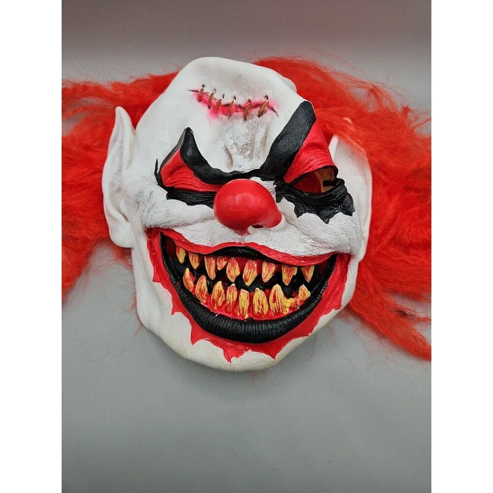 Mario Chiodo Studios Scary Horror Clown Halloween Mask 2007 Seasonal Visions